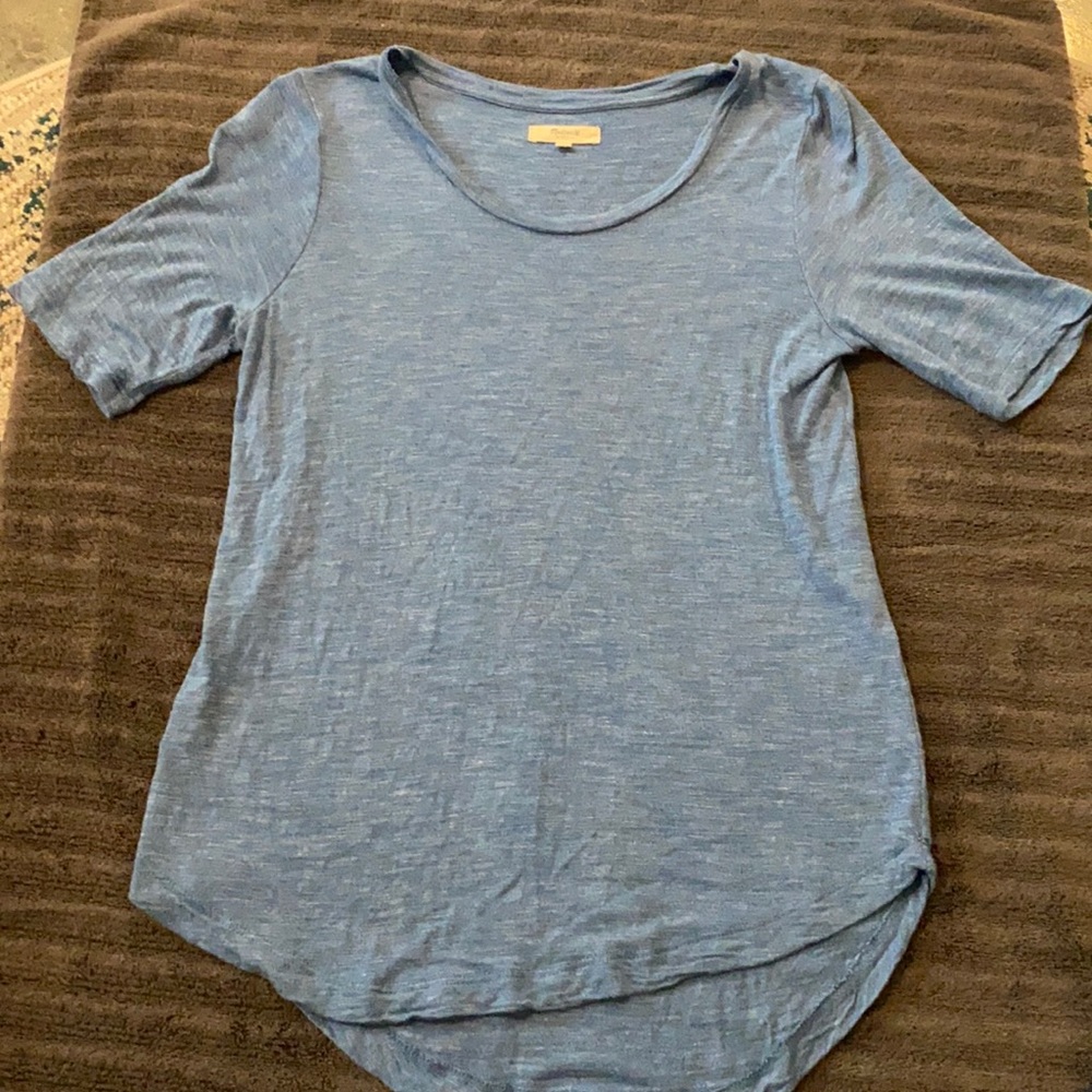 Madewell t-shirt blue scoop neck